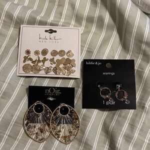 Earring Bundle Nicole Miller, Hildie & Jo, nOir Jewelry